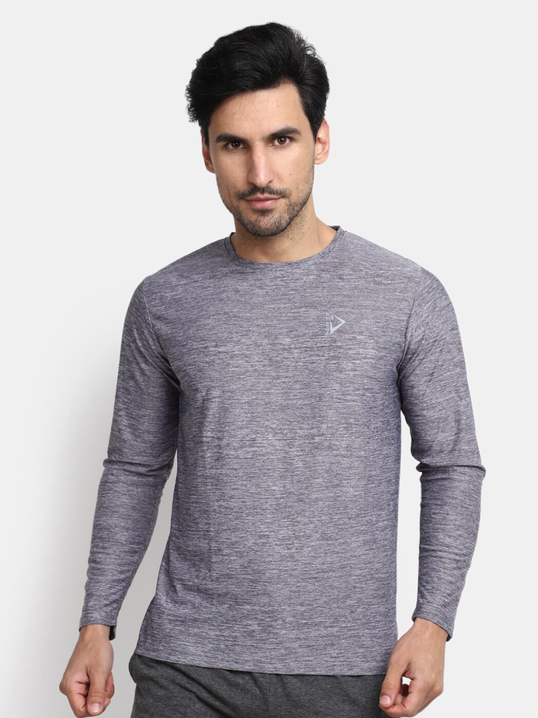 

V-Mart Slim Fit Cotton T-shirt, Grey