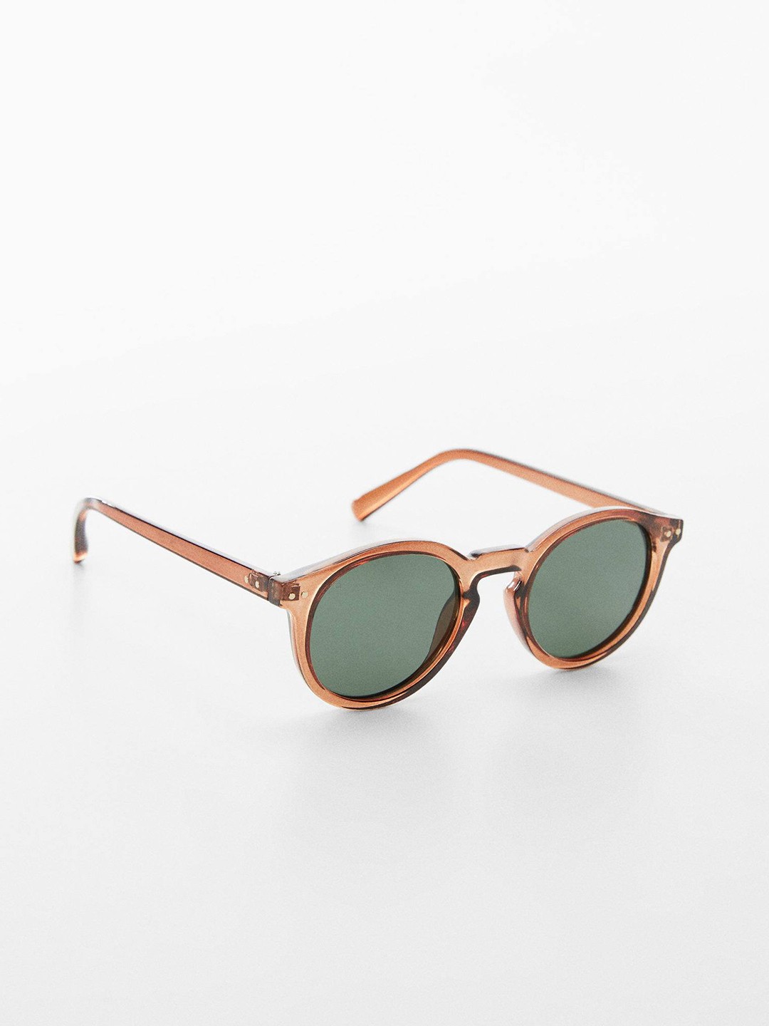 

MANGO MAN Oval Sunglasses with UV Protected Lens 57050653, Green