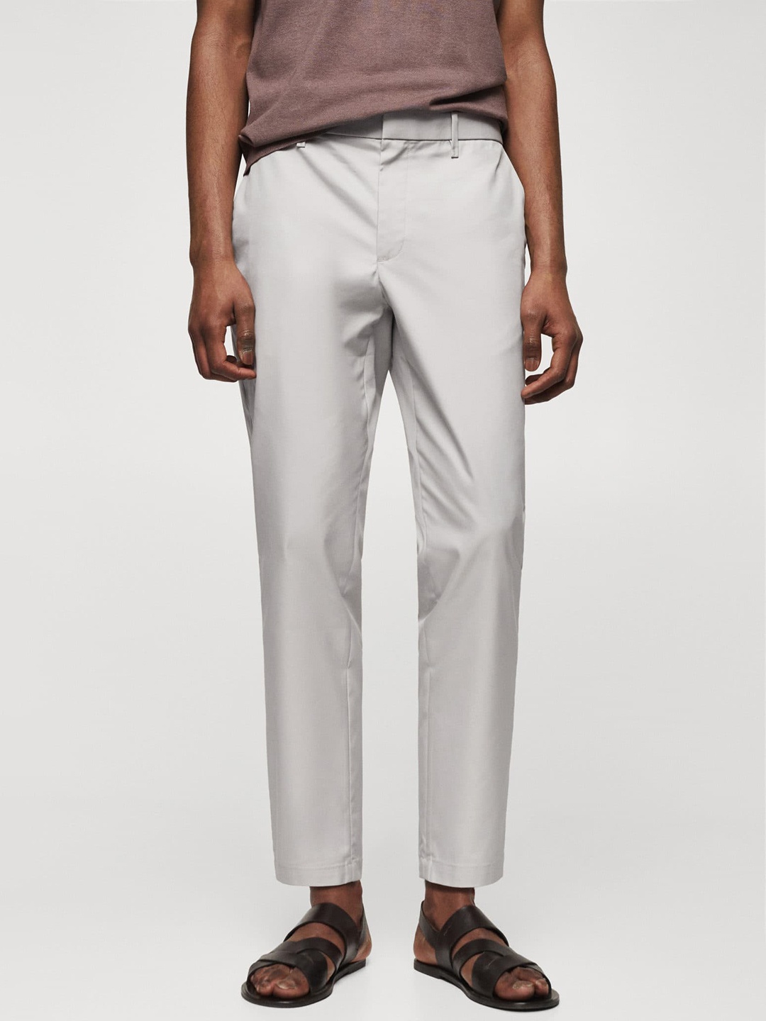 

MANGO MAN Slim Fit Chinos, Grey