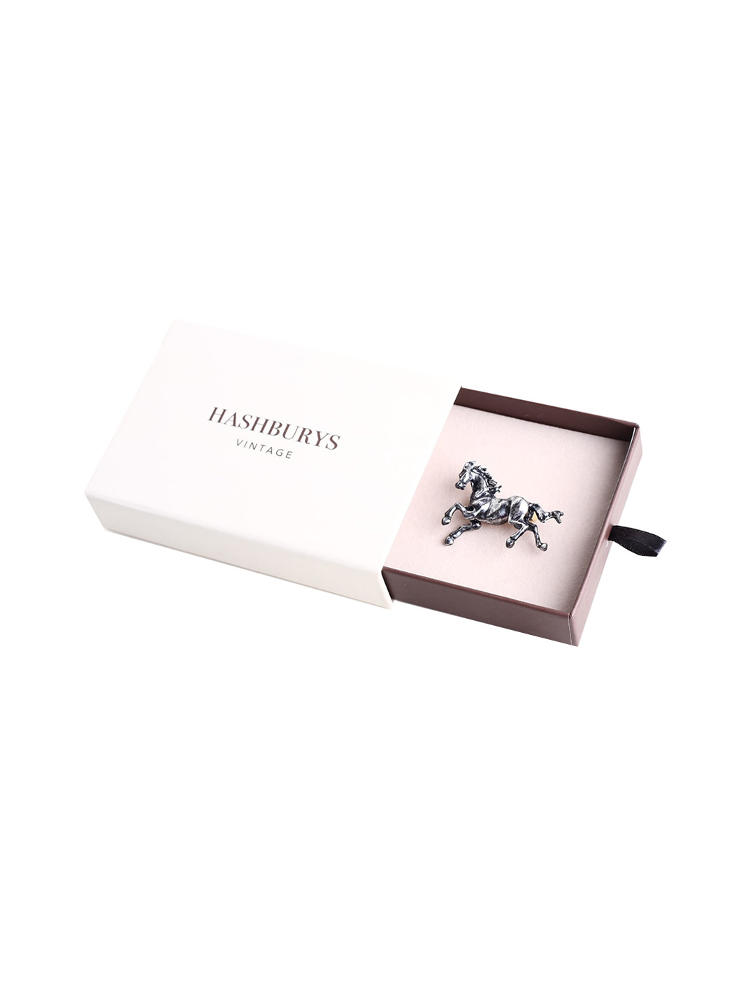 

Hashburys Horse Lapel Pin Brooch, Silver