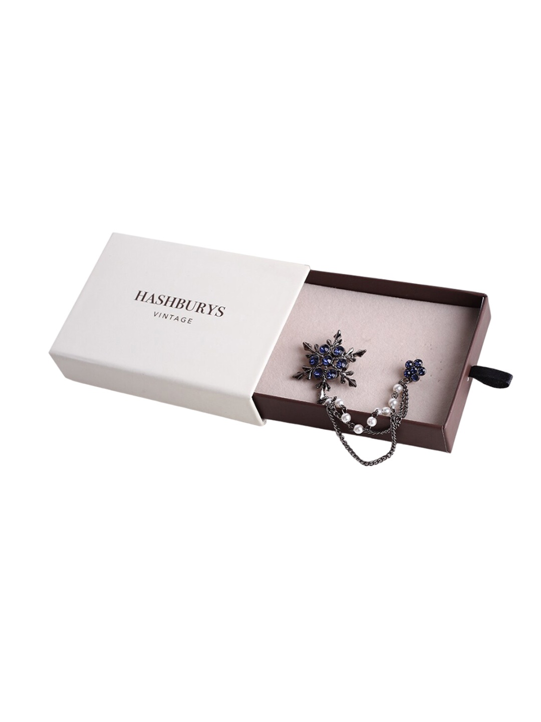 

Hashburys Vintage Chain Brooch, Silver