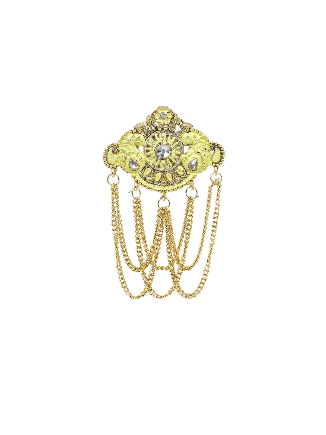 

Hashburys Vintage Chain Brooch, Gold