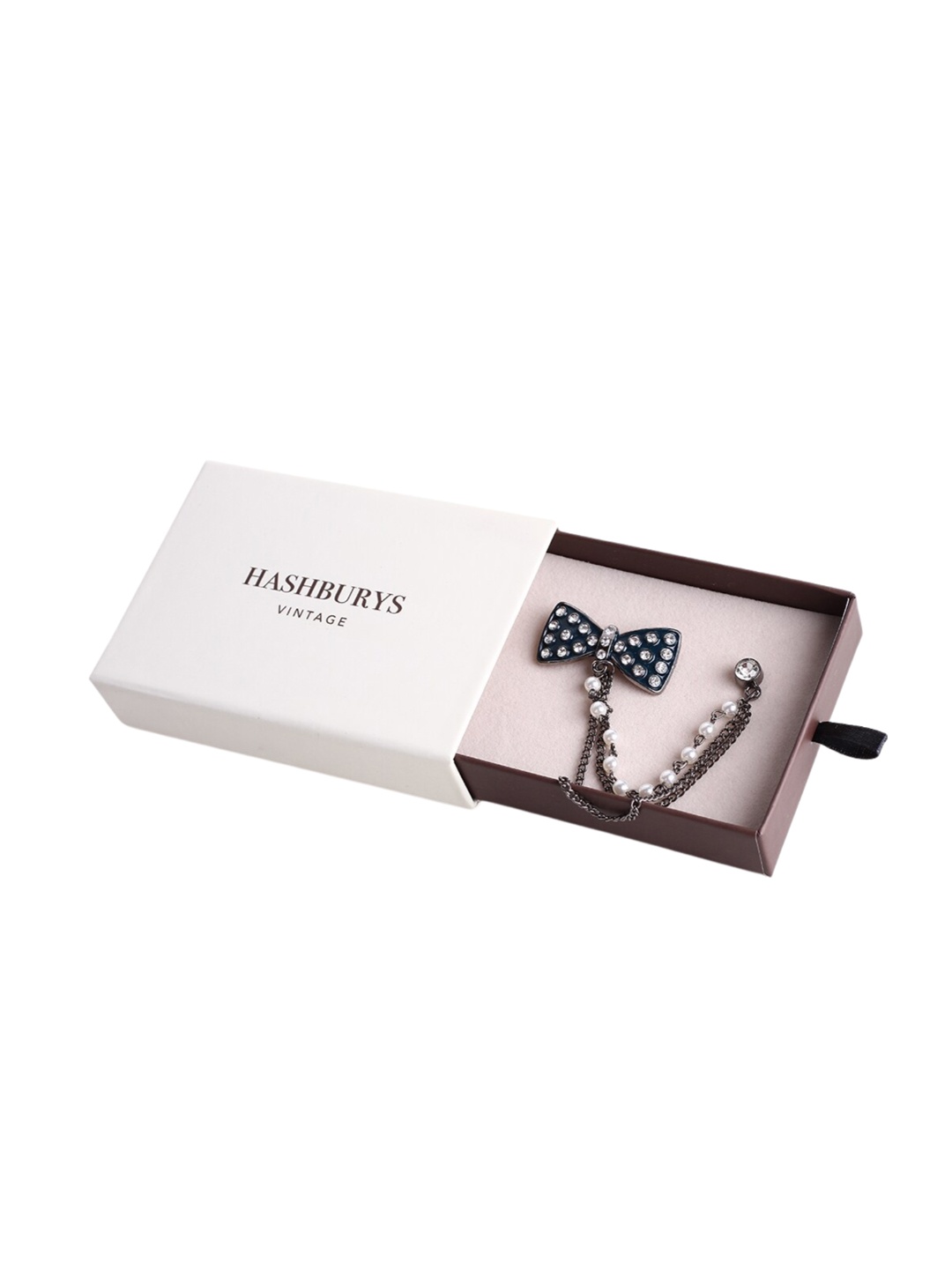 

Hashburys Stone-Studded Brooch, Silver