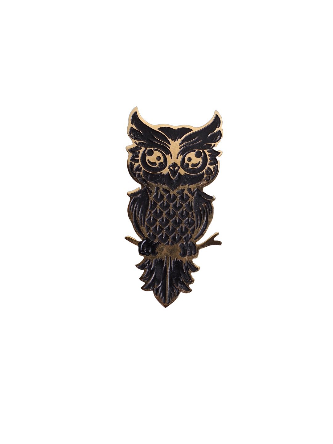 

Hashburys Vintage Owl Lapel Pin Brooch, Black