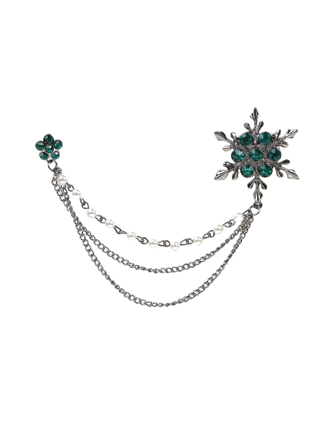 

Hashburys Vintage Chain Brooch, Silver