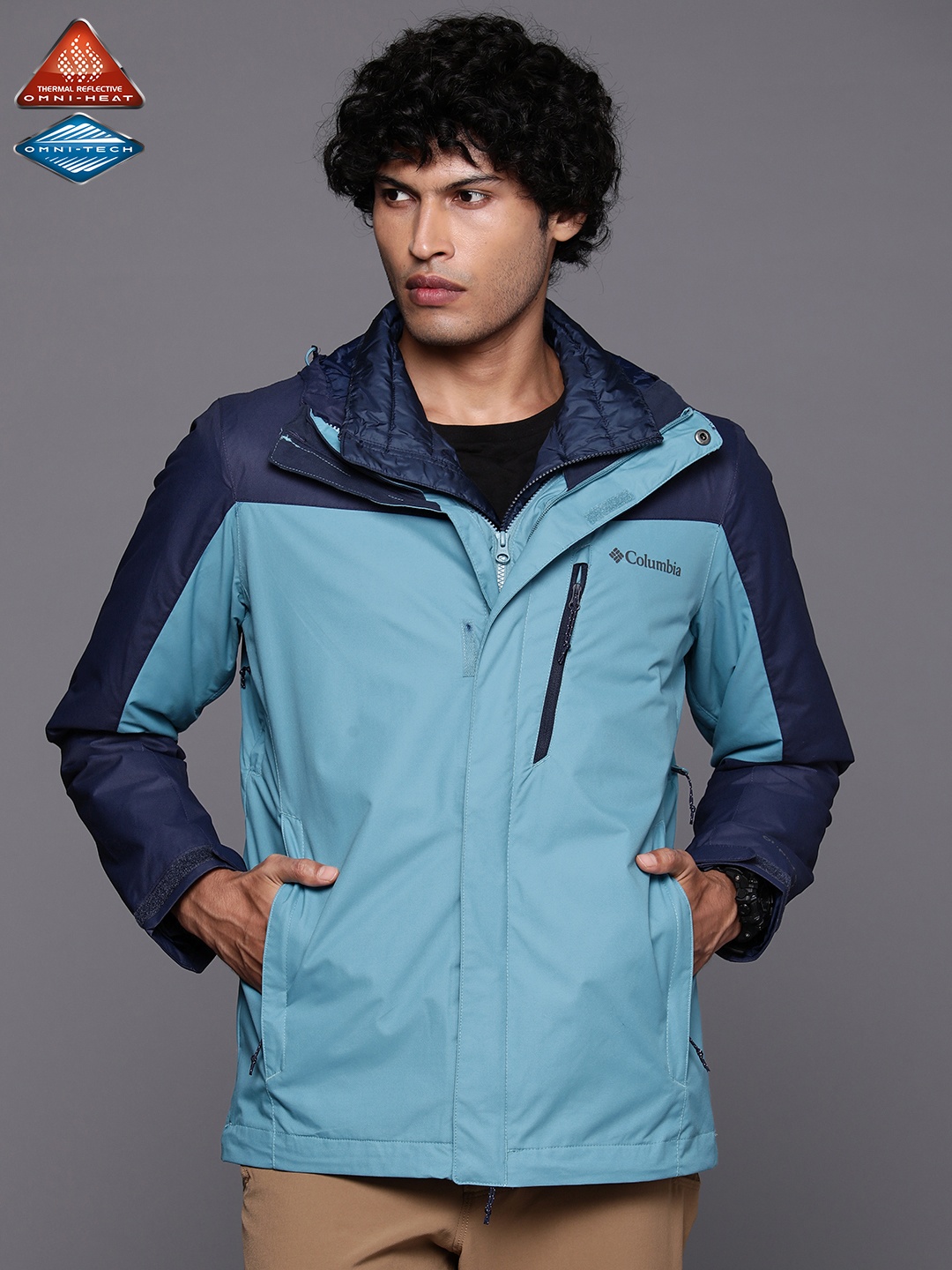 

Columbia Men Whirlibird IV Interchange Full Sleeve Trekking-Hiking Jacket, Blue