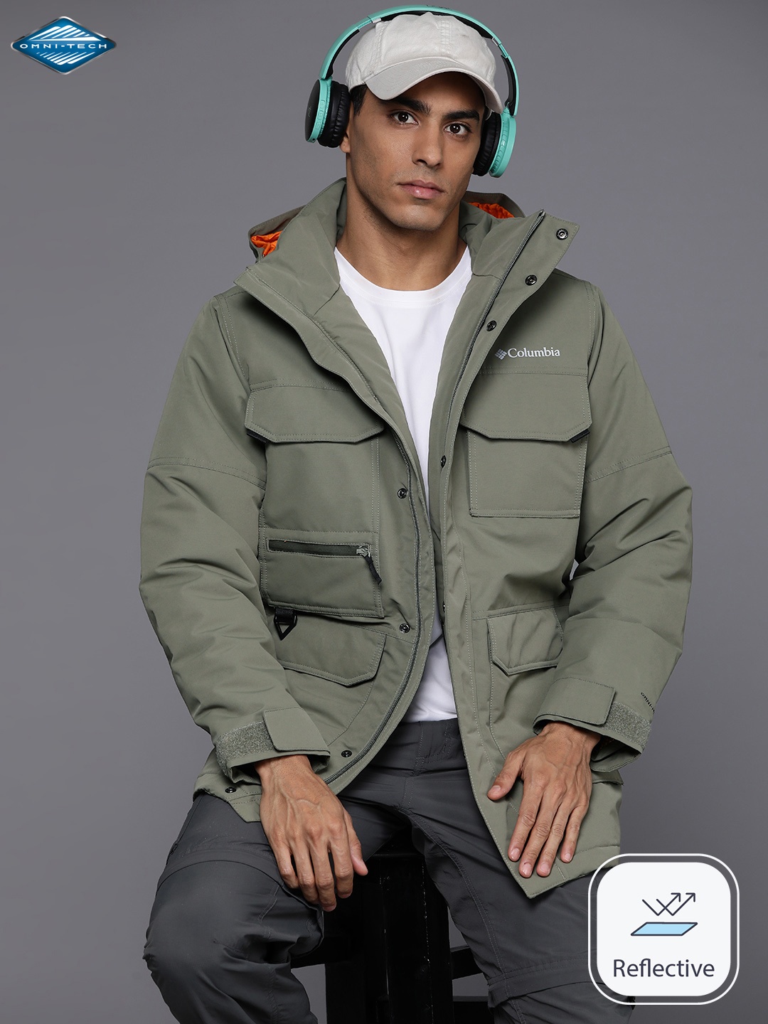 

Columbia Men Insulator Landroamer Parka Trekking-Hiking Jacket, Green