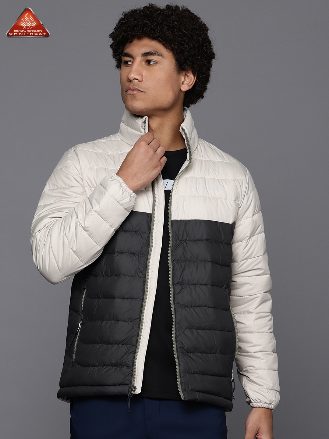 

Columbia Men Colourblocked Insulator Trekking-Hiking Puffer Jacket, Off white