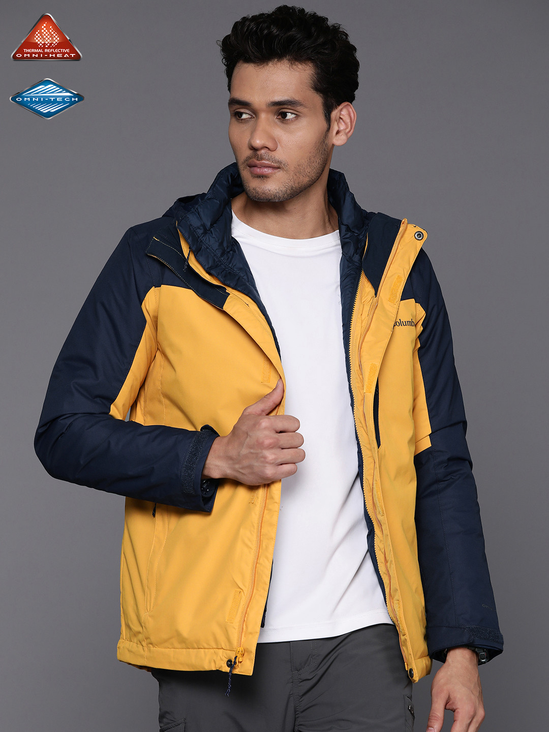 

Columbia Men Colourblocked Insulator Whirlibird IV Interchange Sporty Jacket, Yellow