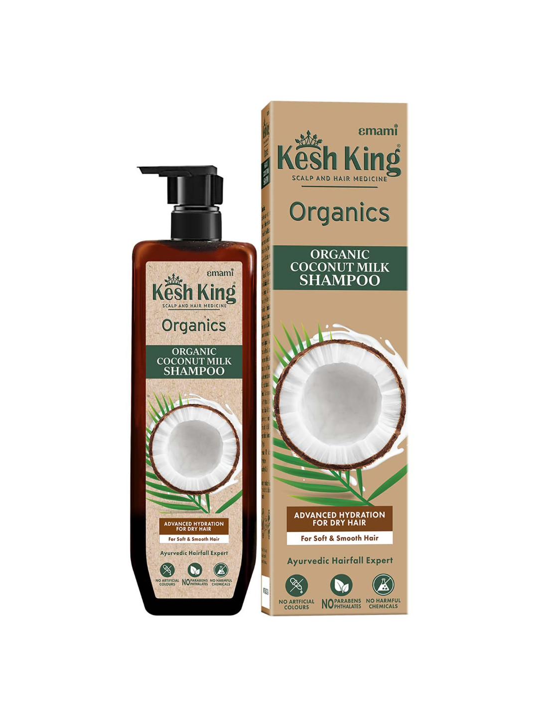 

Kesh King Ayruvedic Organics Castor Shampoo for Long & Strong Hair - 300ml, Brown