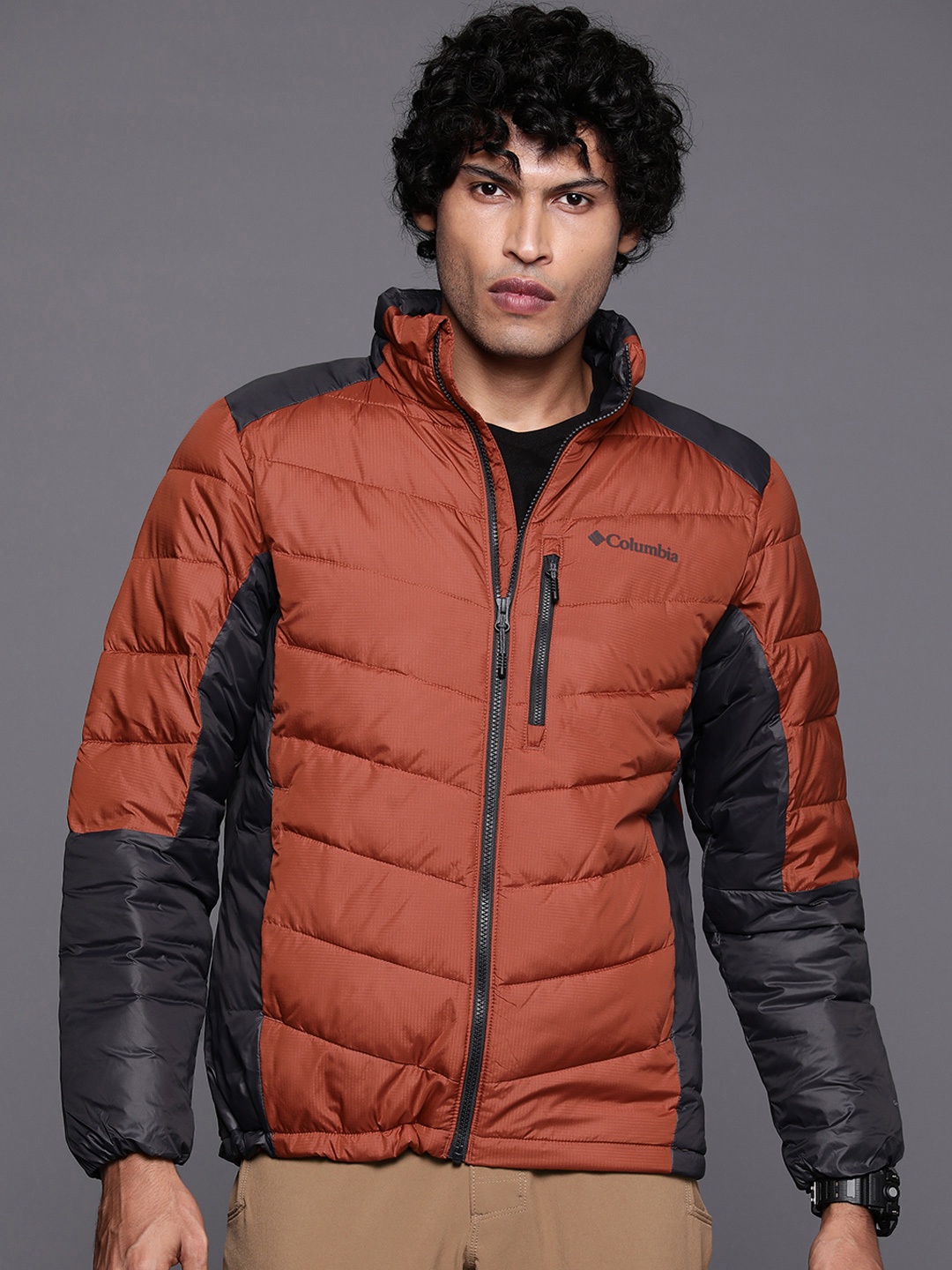 

Columbia Men Labyrinth Loop Full Sleeve Trekking-Hiking Jacket, Rust