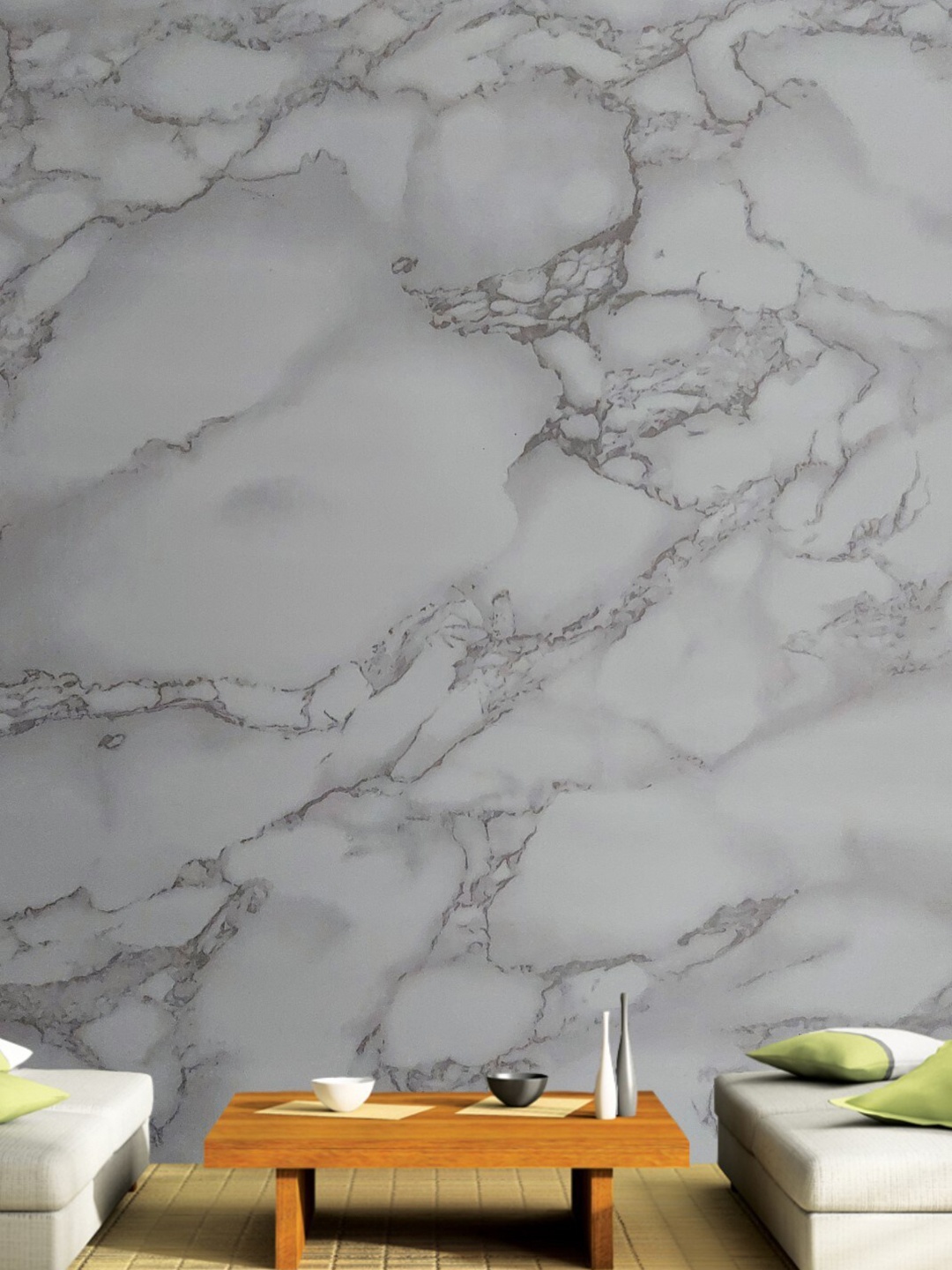 Jaamso Royals Grey Self Adhesive & Waterproof Wallpaper