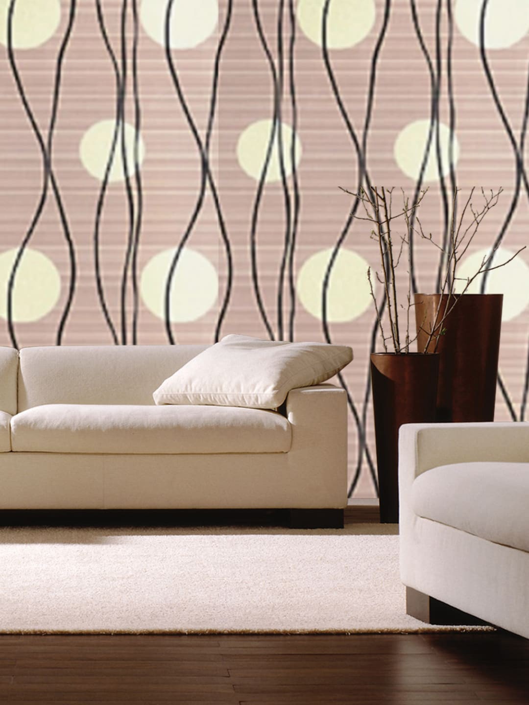 

Jaamso Royals Brown & Black Self Adhesive & Waterproof Wallpaper