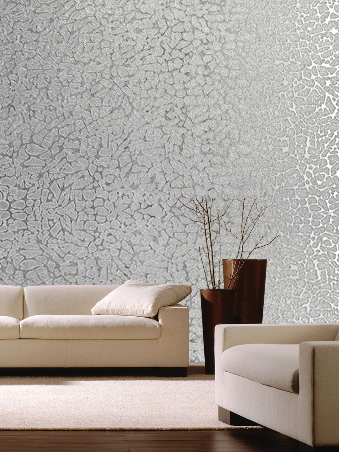 

Jaamso Royals Grey Glitter Design Self Adhesive & Waterproof Wallpaper