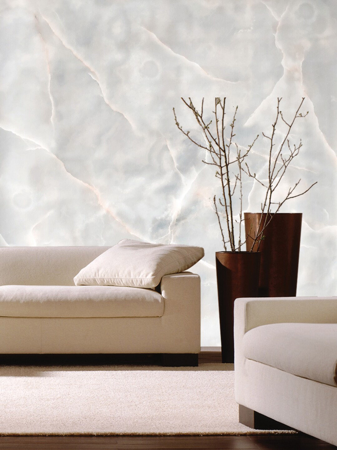 Jaamso Royals Grey Marble Design Vinyl Self Adhesive Wallpaper