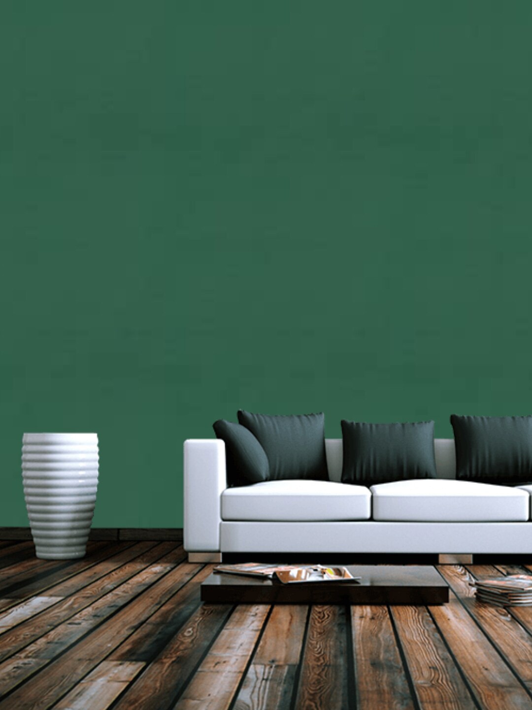 Jaamso Royals Dark Green Matt Self Adhesive & Waterproof Wallpaper