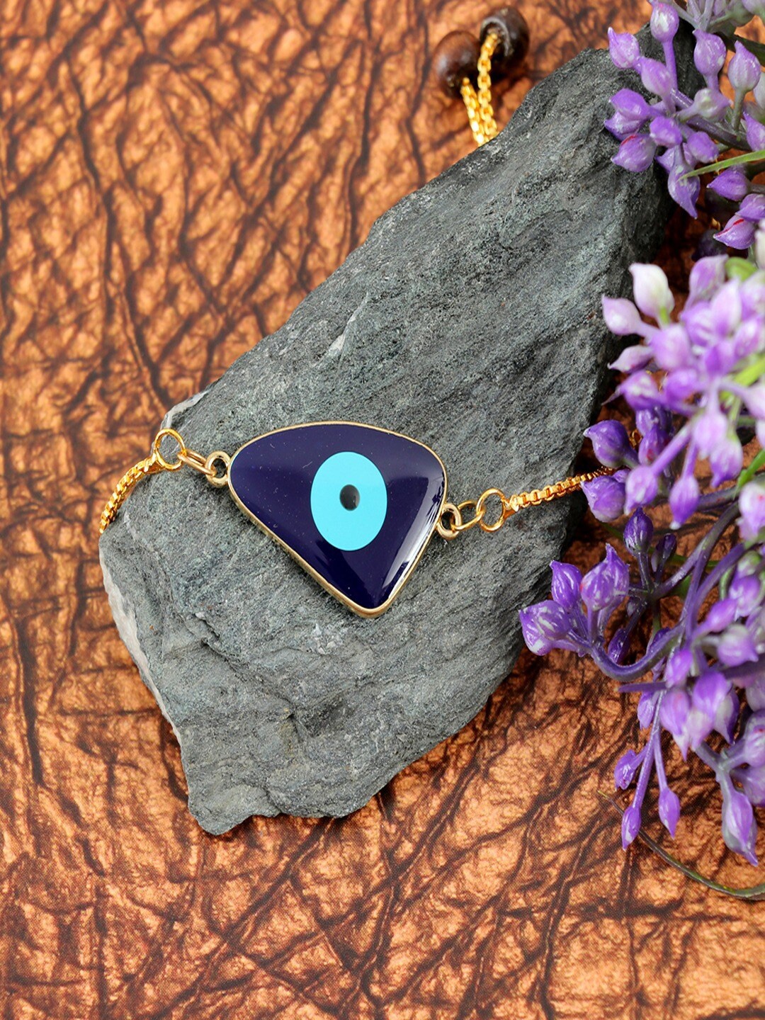 

UNIVERSITY TRENDZ Evil Eye Gold-Plated Link Bracelet
