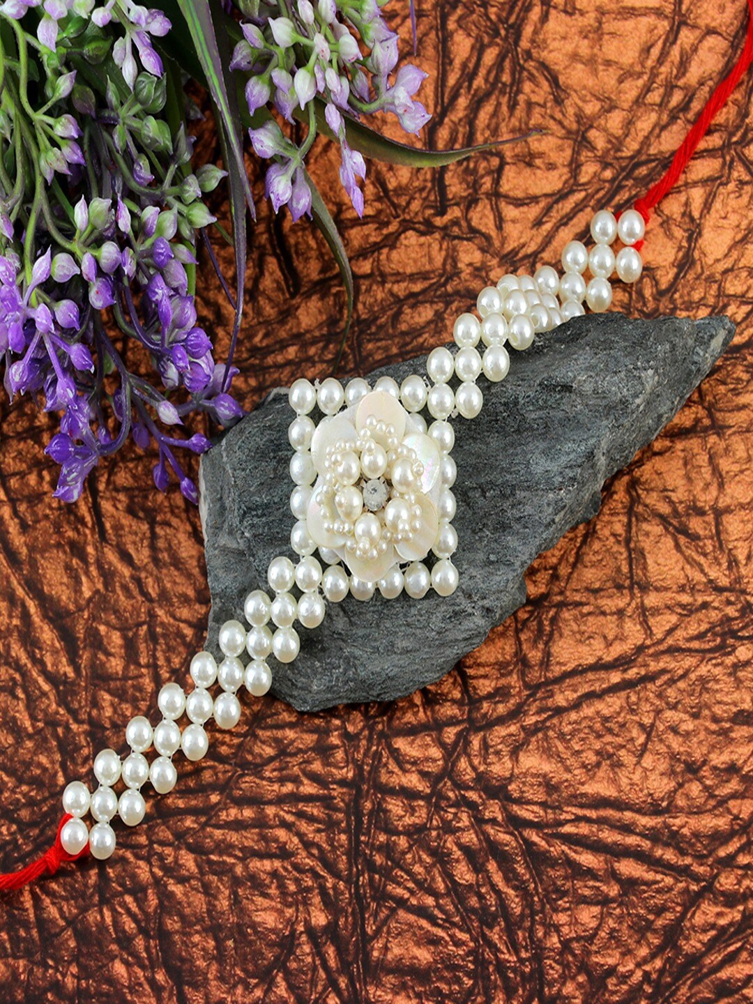 

UNIVERSITY TRENDZ Pearls Gold-Plated Link Bracelet