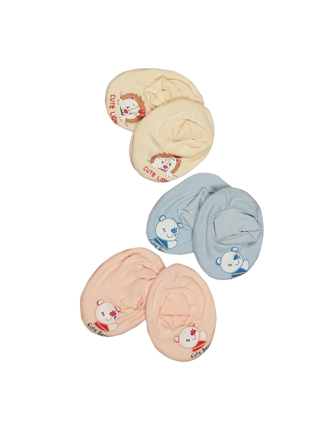 

Bodycare Infants Kids Pack Of 3 Assorted Cotton Booties