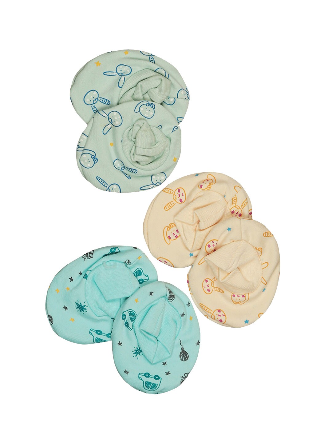 

Bodycare Infants Set Of 3 Assorted Printed Cotton Booties