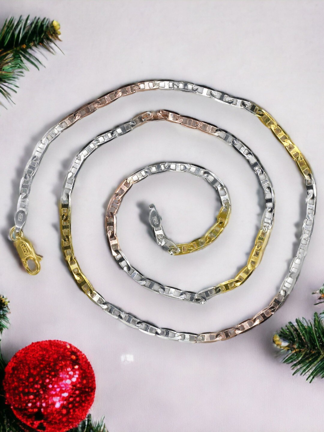 

Taraash Unisex Sterling Silver Silver-Plated Chain