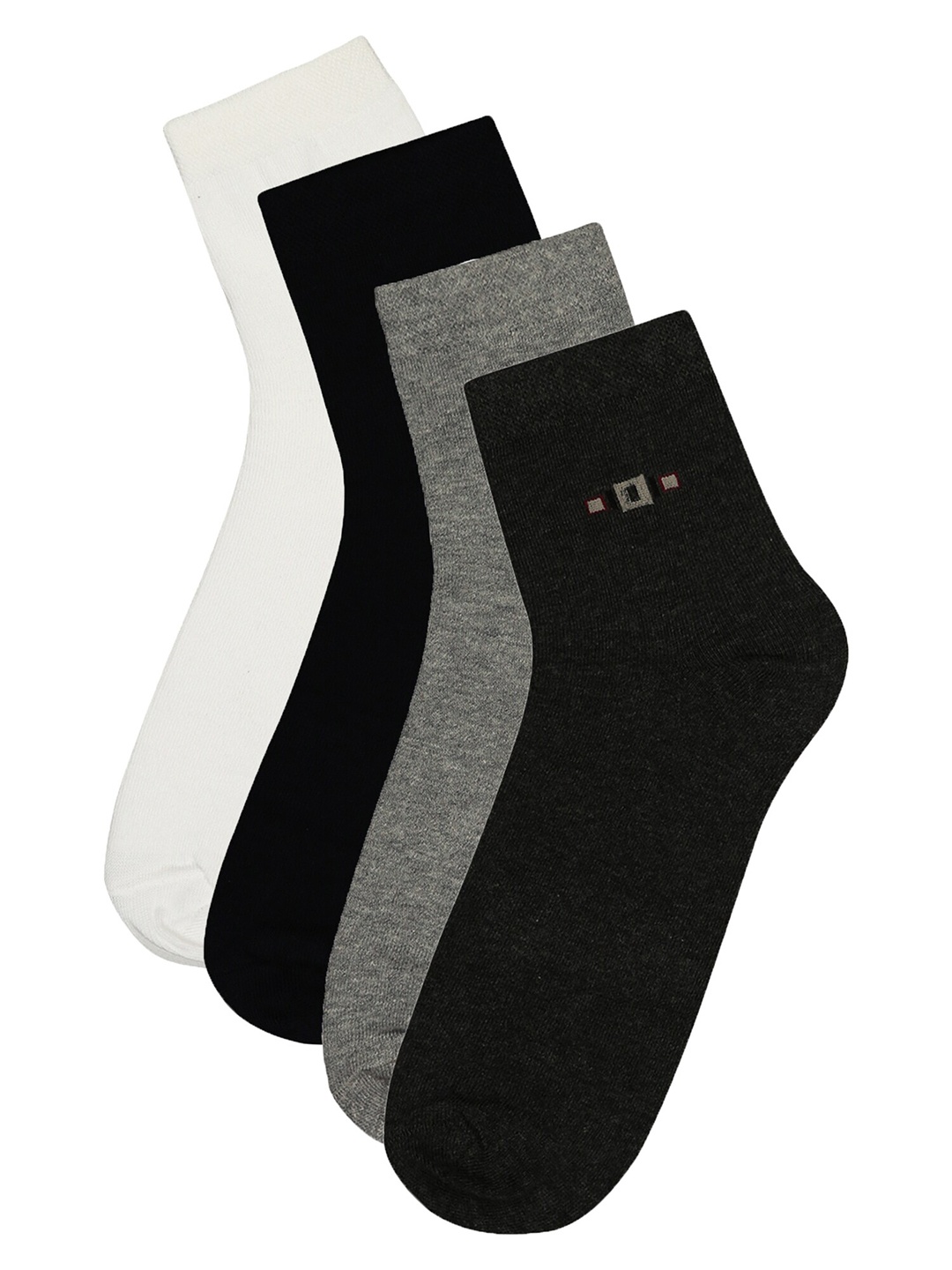 

Bodycare Men Pack Of 4 Cotton Ankle Length Socks, Black
