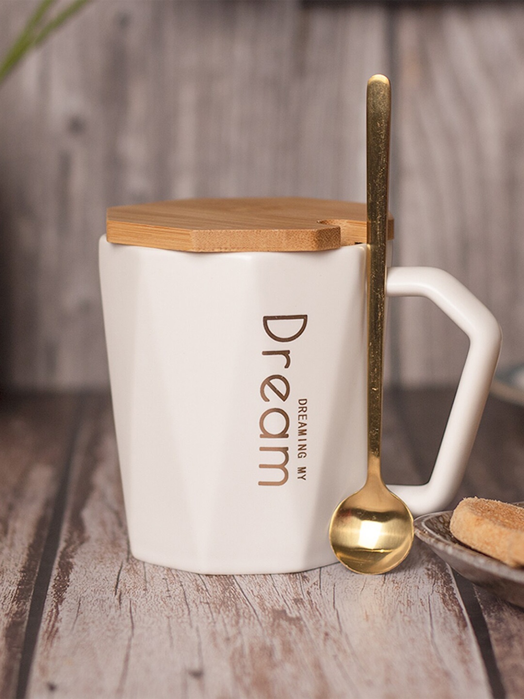 

MARKET99 White Text or Slogans Printed Ceramic Glossy Mug 320 ml