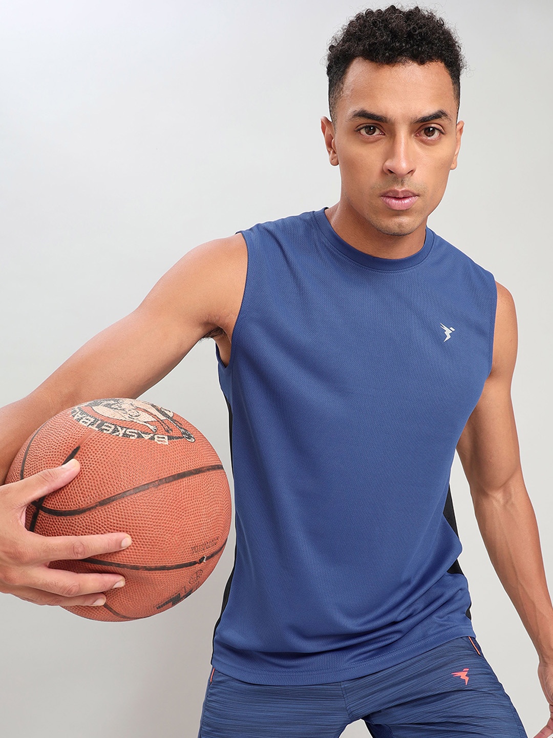 

Technosport Colourblocked Anti-Microbial Odour Free Innerwear Vests, Blue