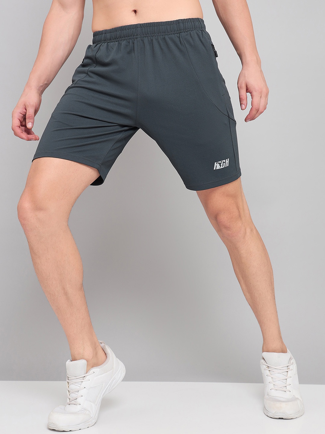 

Technosport Men Slim Fit E-Dry Technology Sports Shorts, Charcoal