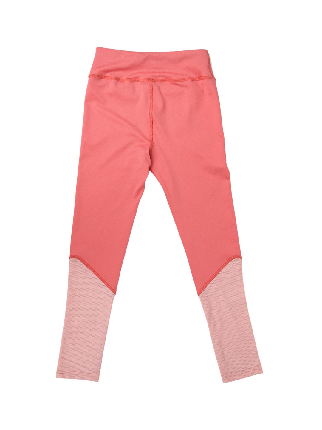 

STUDIOACTIV Girls Colourblocked Ankle Length Leggings, Peach