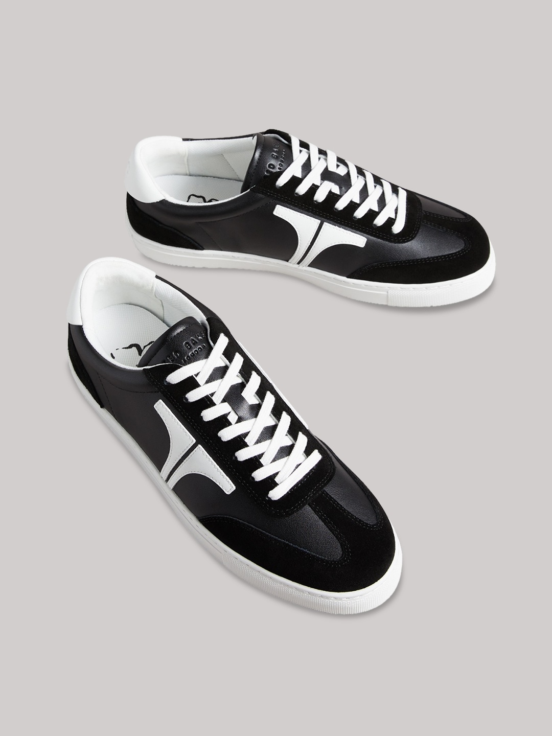 

Ted Baker Men Contrast Sole Suede Leather Sneakers, Black