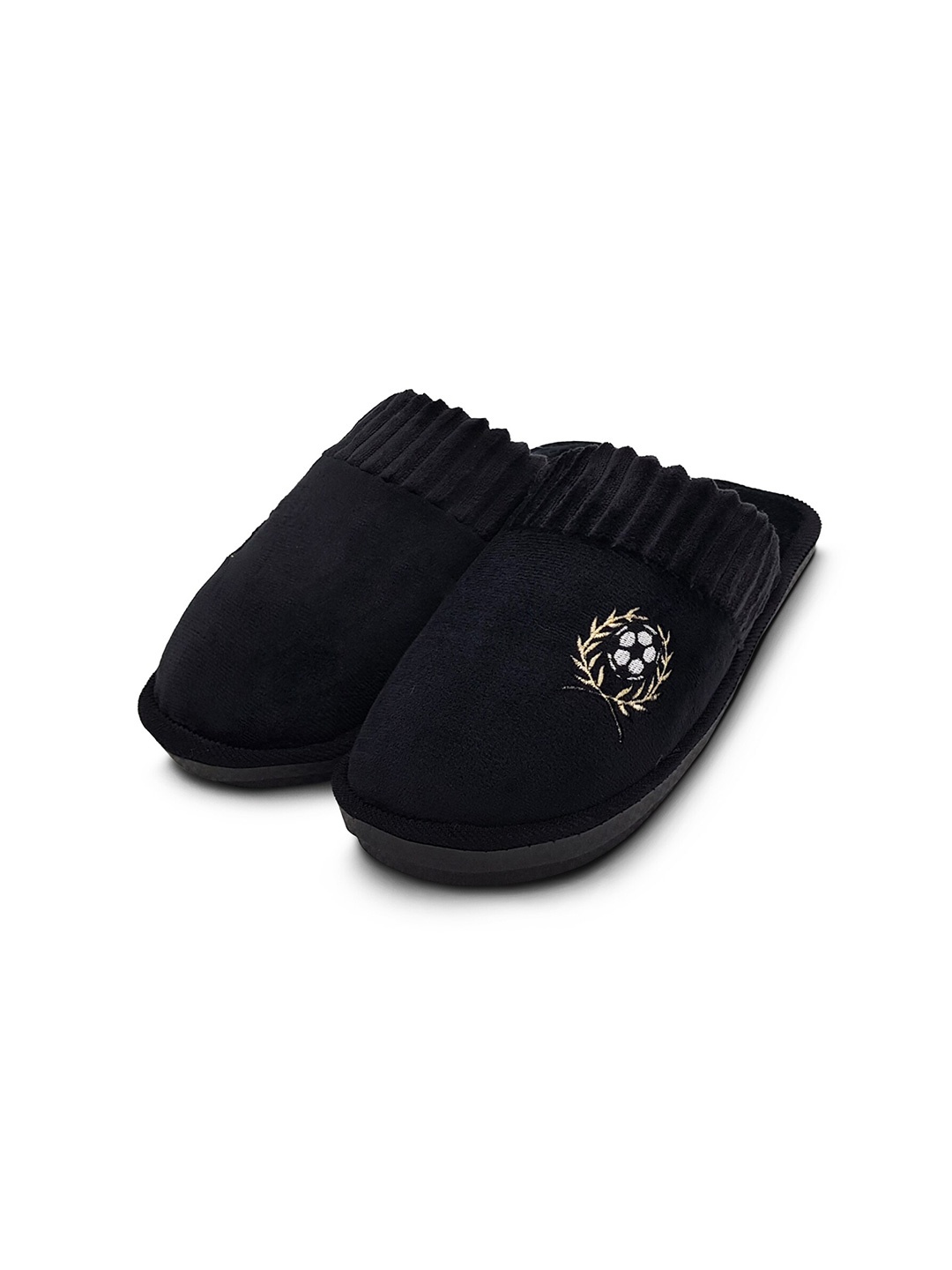 

JENNA Unisex Comfort Room Slippers, Black