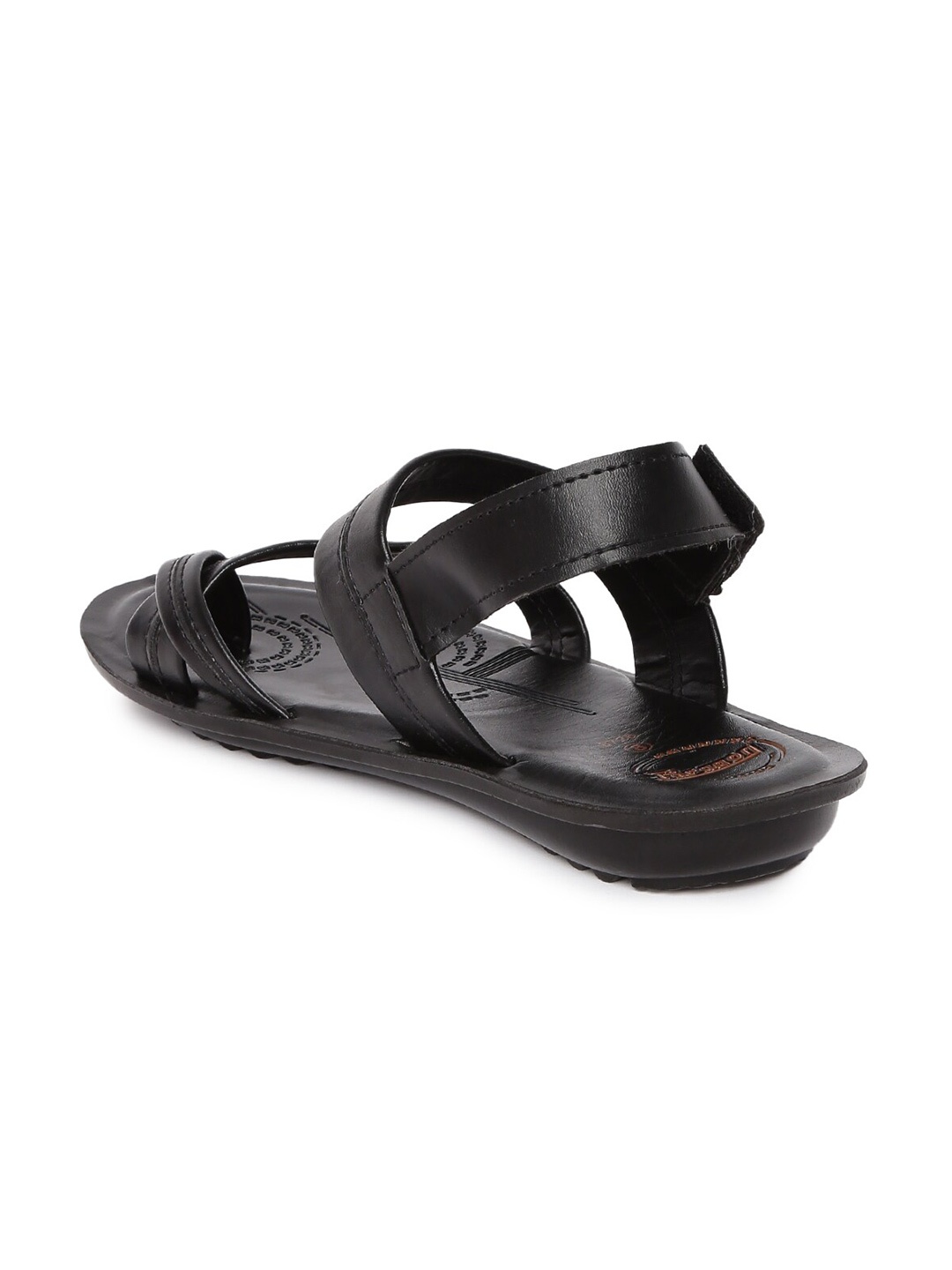 

Paragon Men Solid PU Comfort Sandals, Black