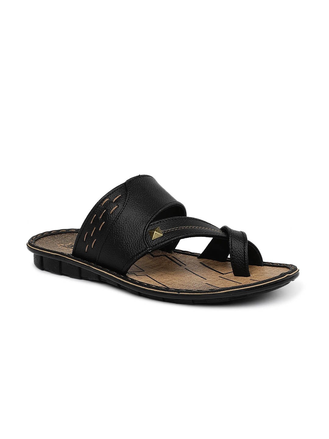 

Paragon Men PU Comfort Sandals, Black