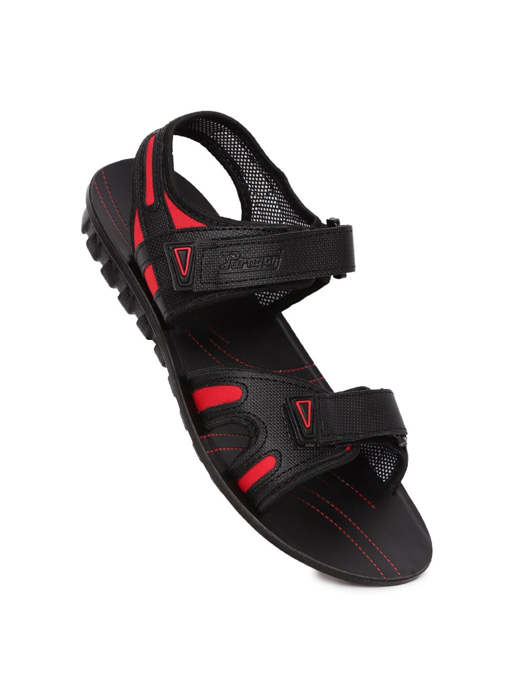 

Paragon Men Textured Comfort Sandals, Black