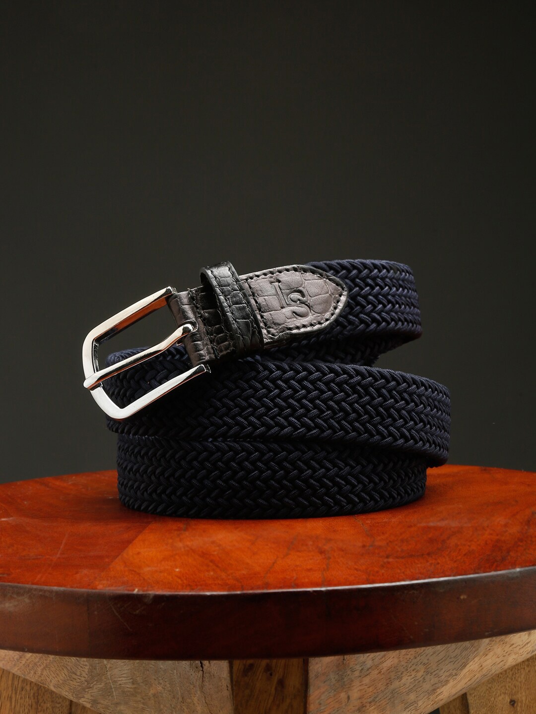 

LOUIS STITCH Men Premium Leather Casual Belt, Blue