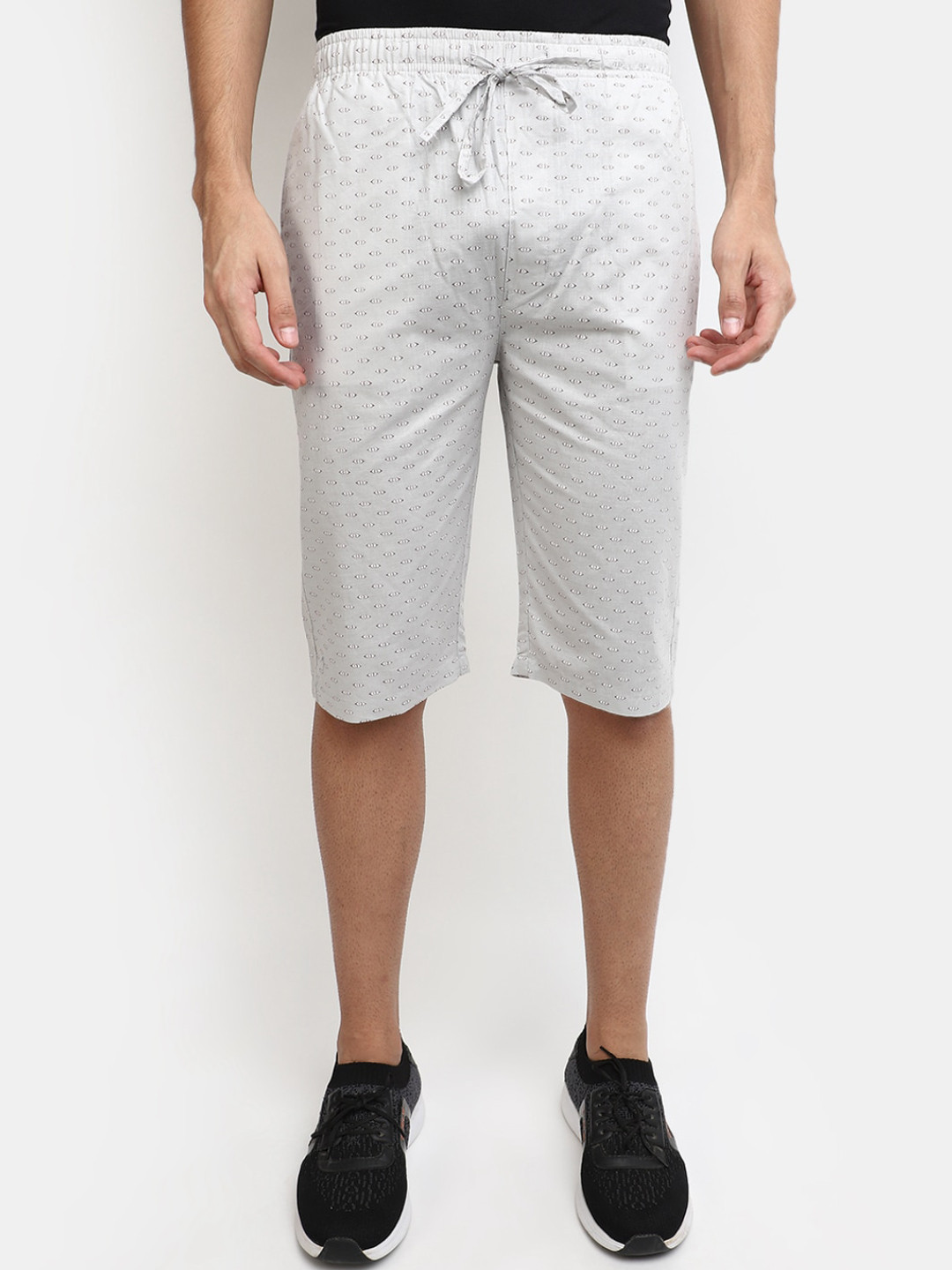 

V-Mart Men Mid-Rise Cotton Shorts, Grey
