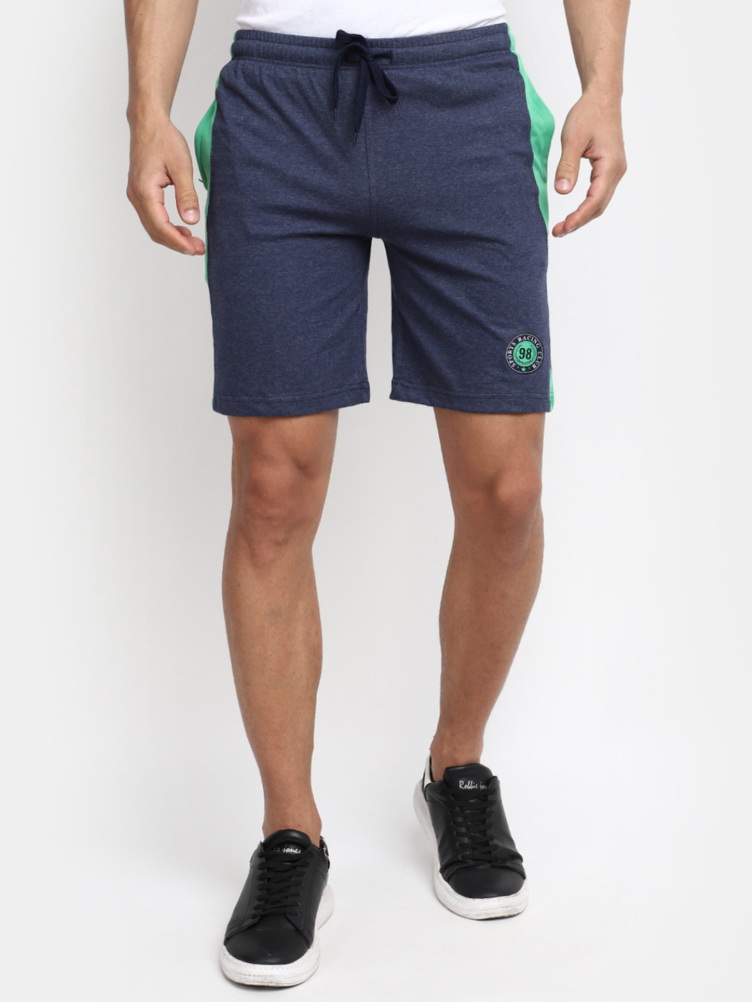

V-Mart Men Mid Rise Cotton Shorts, Grey