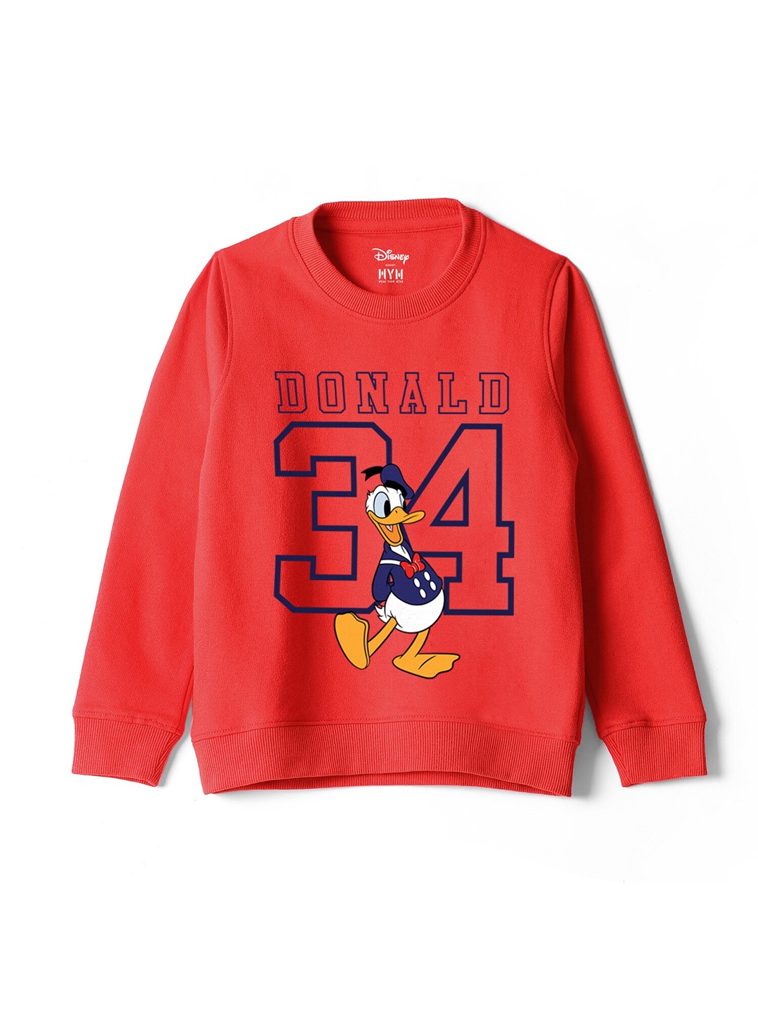 

Wear Your Mind Boys Donald Duck Printed Cotton Sweatshirt, Red