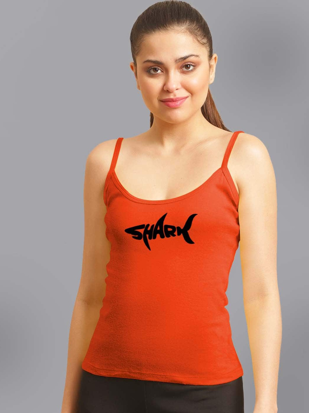 

FBAR Printed Cotton Camisoles, Orange