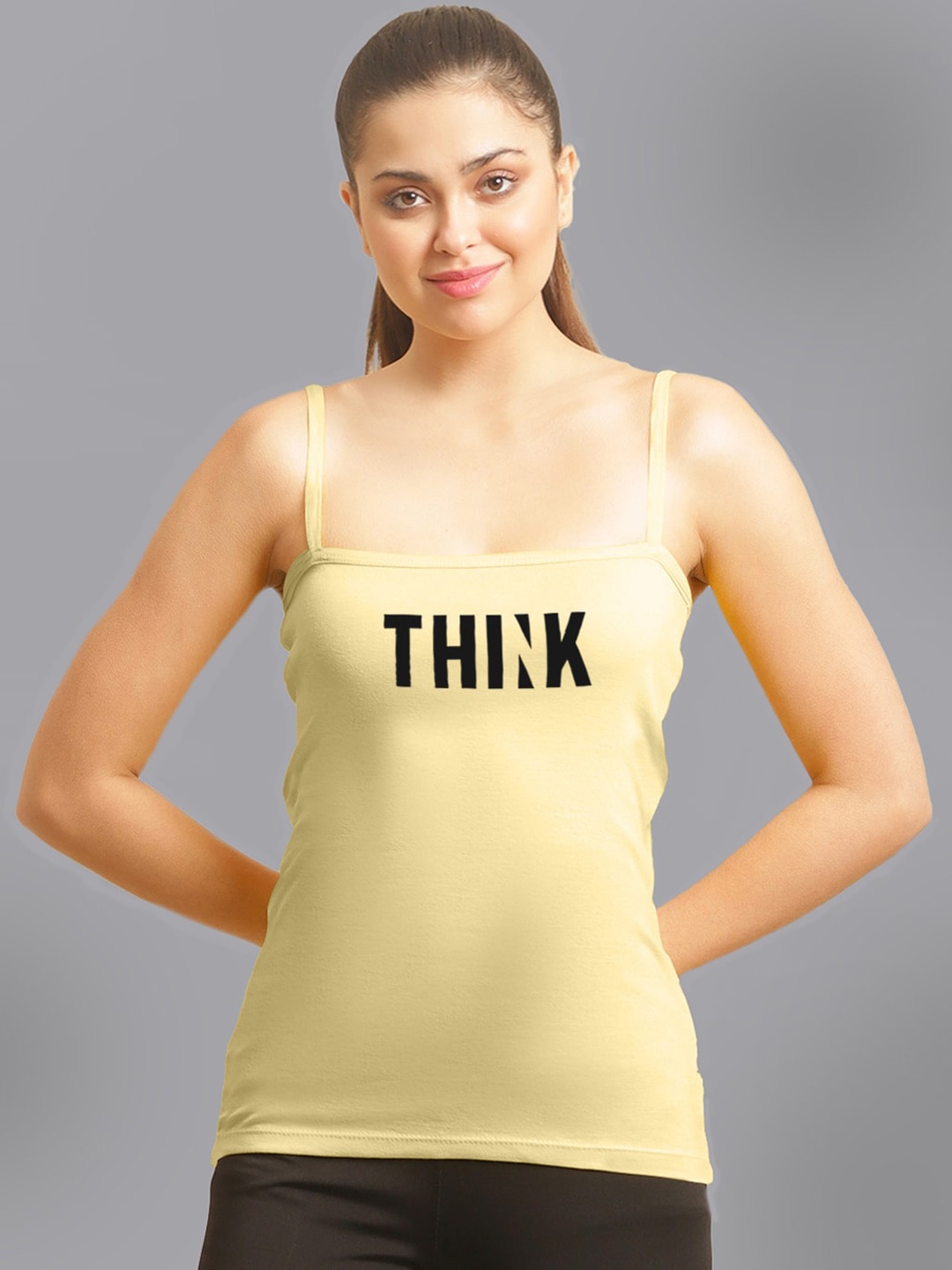 

FBAR Printed Cotton Camisole, Beige