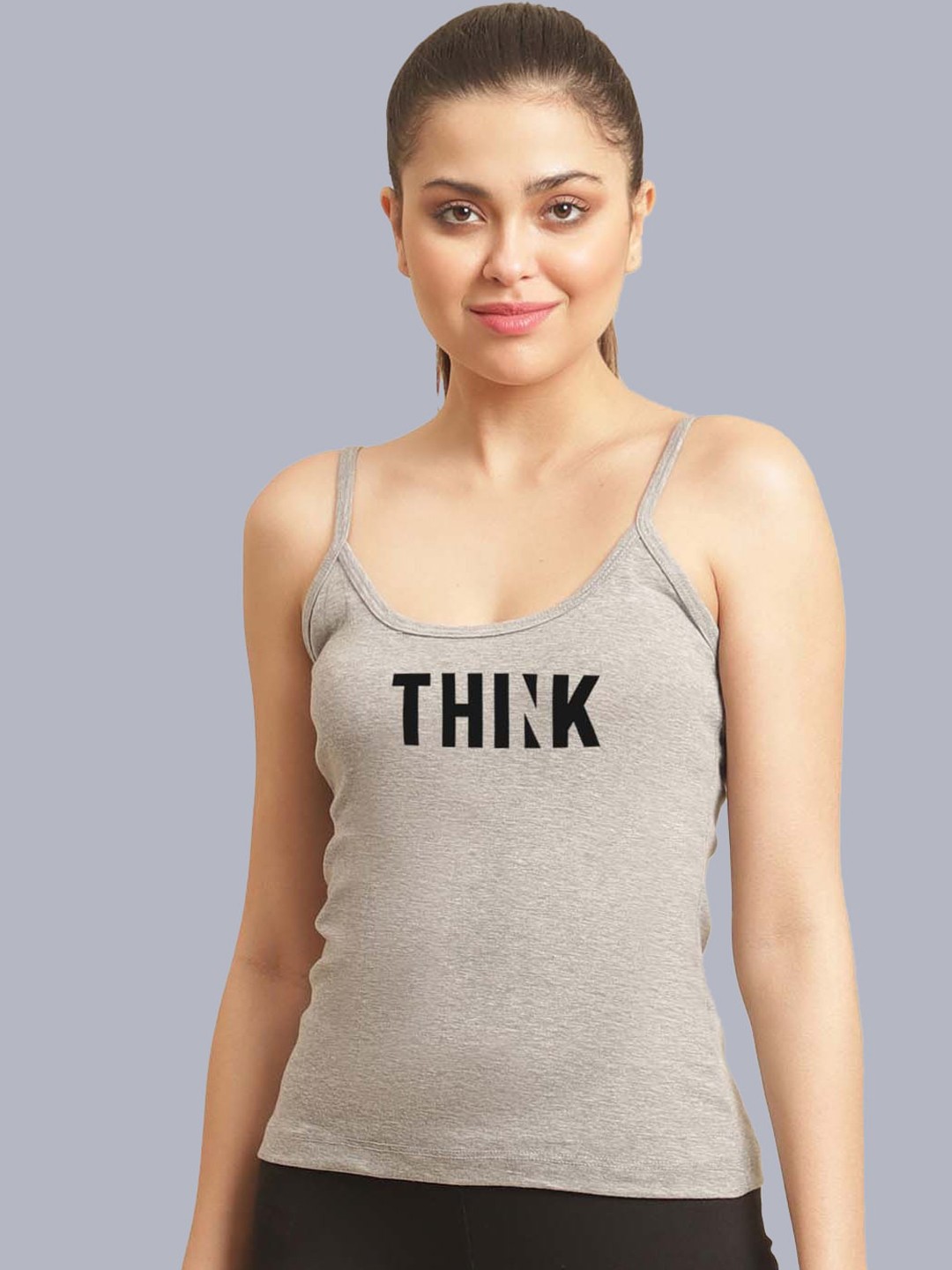 

FBAR Printed Cotton Camisoles, Grey