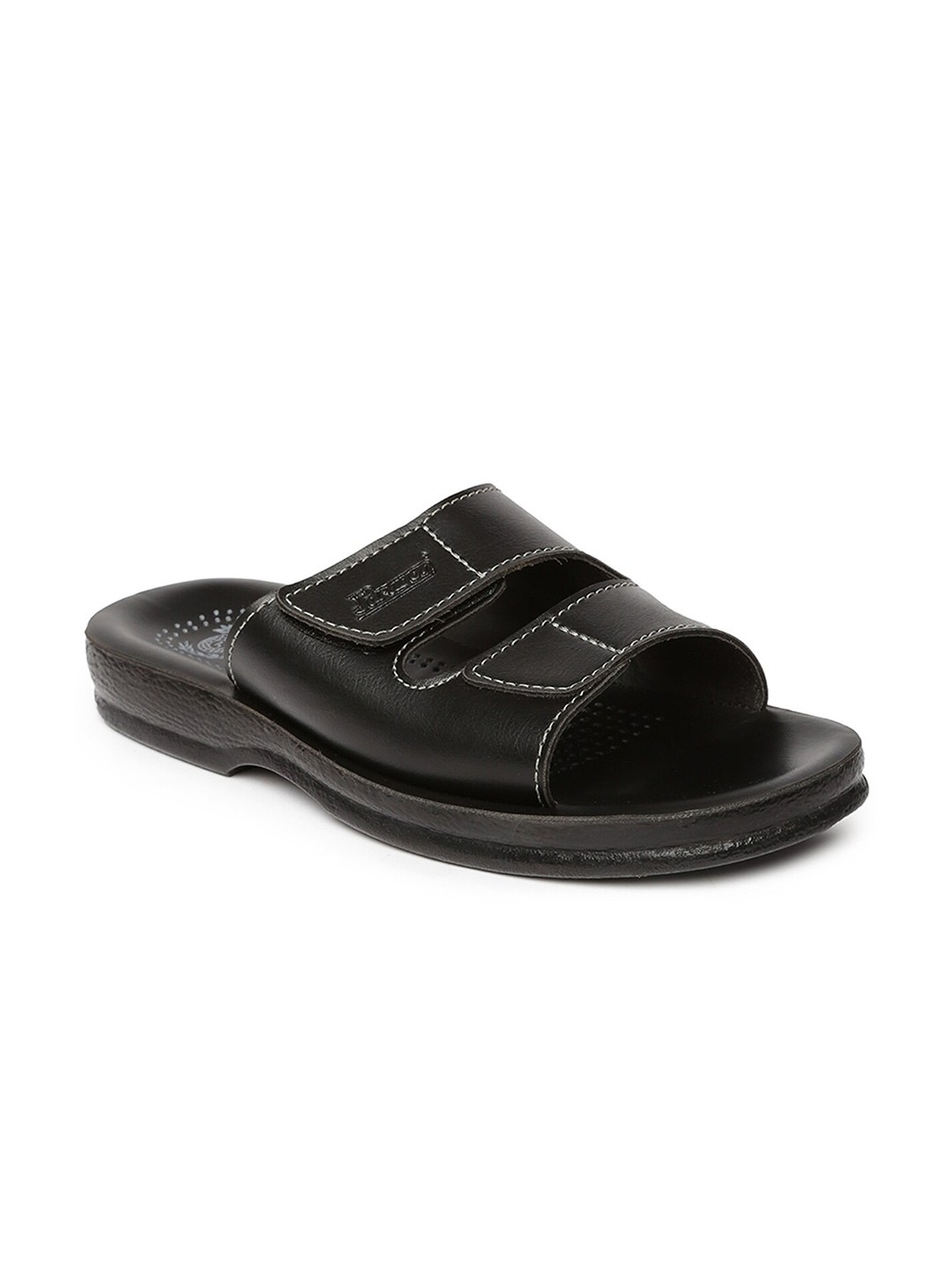 

Paragon Men Solid Comfort Sandals, Black