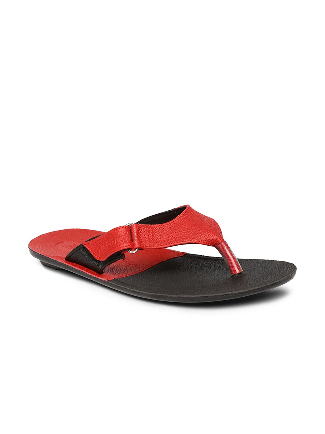 

Paragon Men Textured Thong Flip-Flops, Red