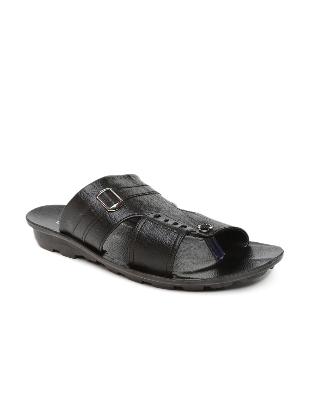 

Paragon Men Textured Comfort Sandals, Black