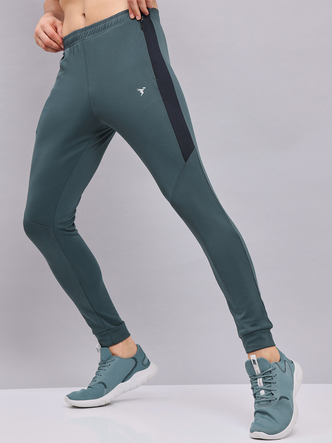 

Technosport Men Active Slim Fit Track Pants with Rapid Dry Technology, Sea green