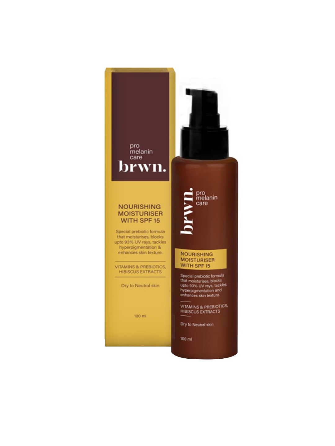 

brwn. pro melanin Nourishing Moisturizer With SPF 15 - 100ml, White