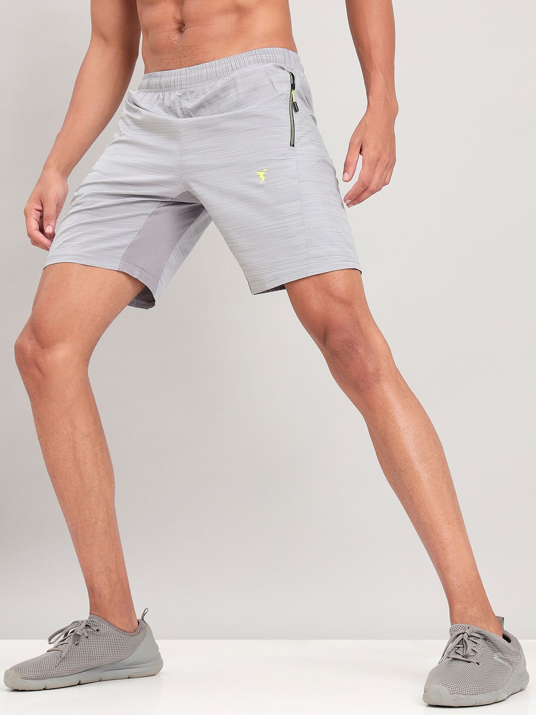 

Technosport Men Slim Fit e-Dry Technology Sports Shorts, Grey