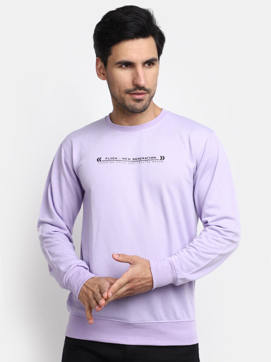 

V-Mart Round Neck Cotton T-shirt, Mauve