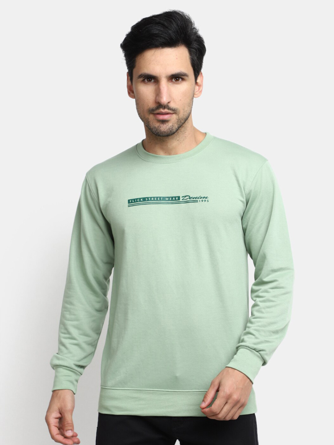 

V-Mart V-Mart Round Neck Cotton T-shirt, Green